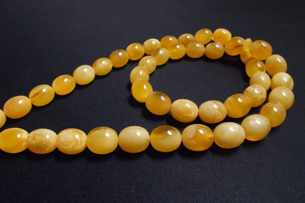 Natural Baltic amber handmade rosary – 45 beads – ART (3-9-505/2021)