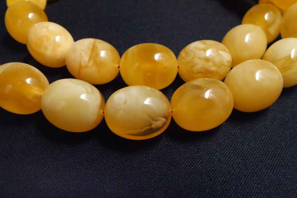 Natural Baltic amber handmade rosary – 45 beads – ART (3-9-505/2021)