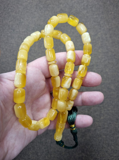 Natural Baltic amber handmade rosary – 39 beads (ART 15-2023)