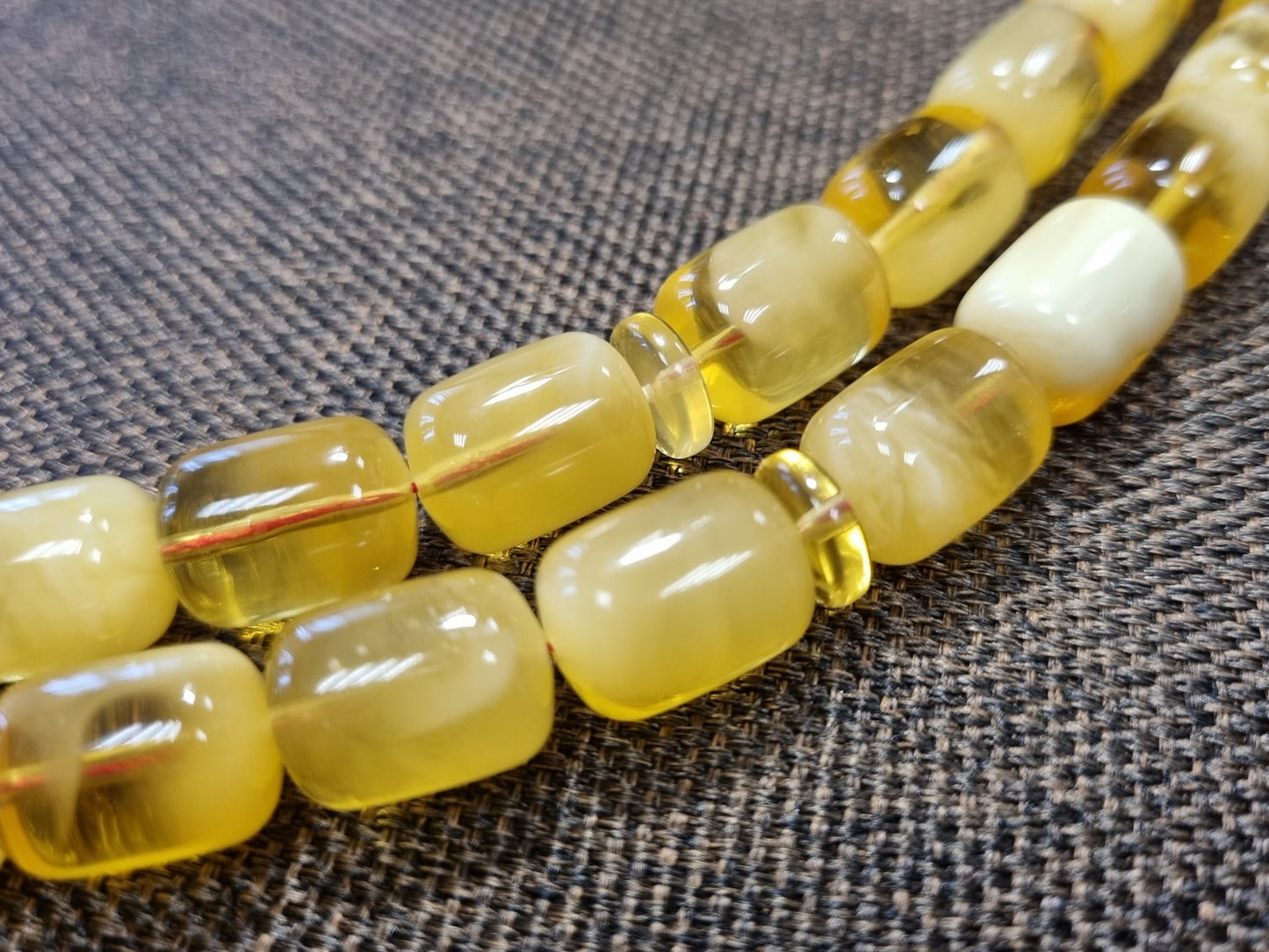 Natural Baltic amber handmade rosary – 45 beads (ART 33-2023)