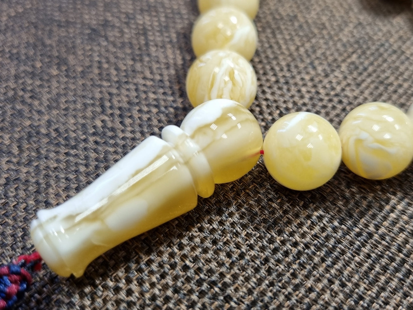 Natural Baltic amber handmade rosary – 66 beads (ART 05-2023)