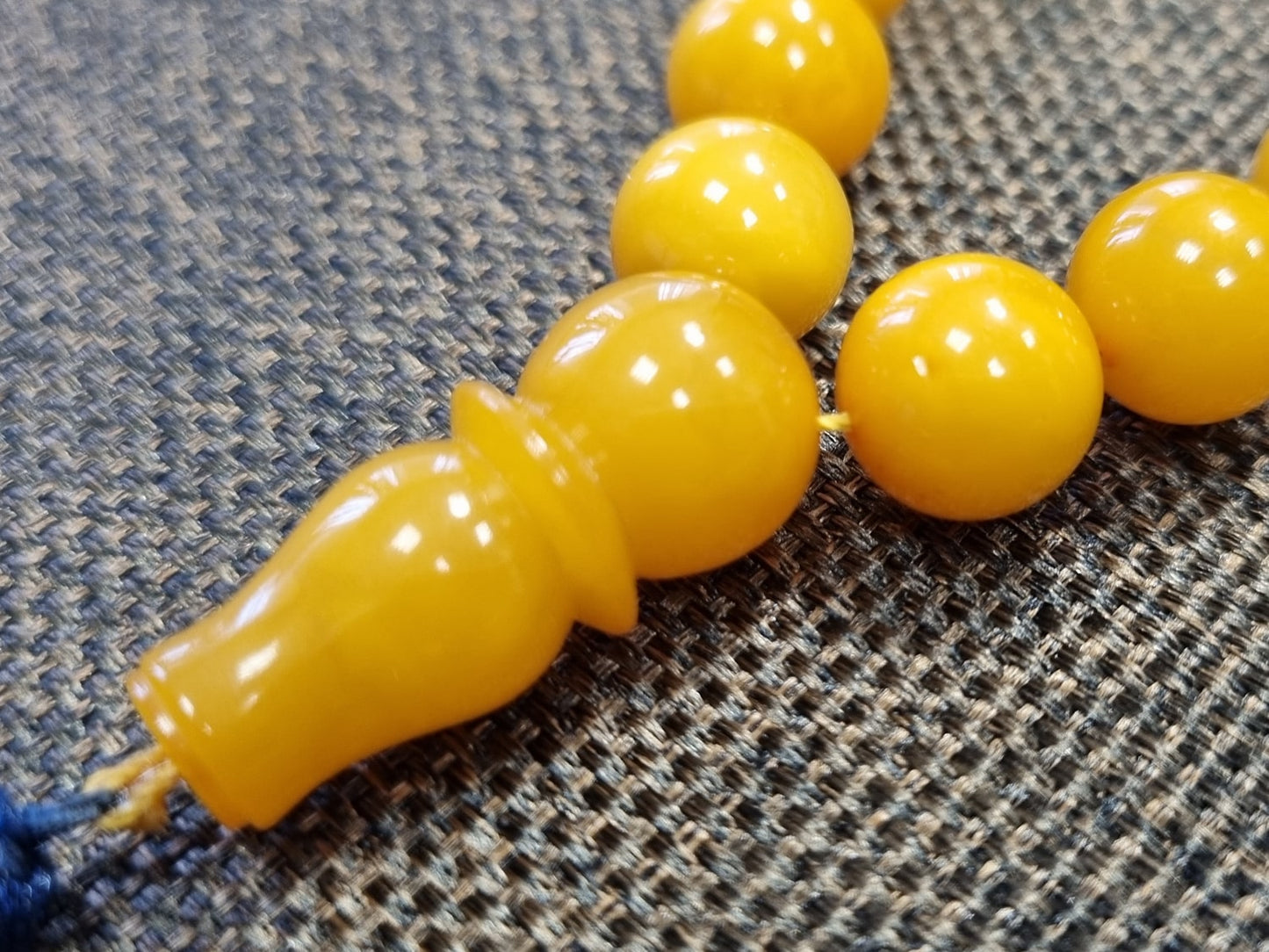 Natural Baltic amber handmade rosary – 66 beads (ART 38-2023)