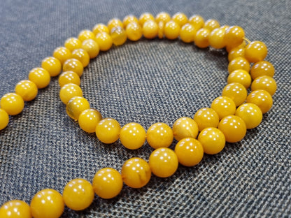 Natural Baltic amber handmade rosary – 66 beads (ART 38-2023)