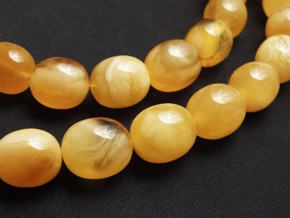 Natural Baltic amber handmade rosary – 45 beads – ART (HT-15-11)